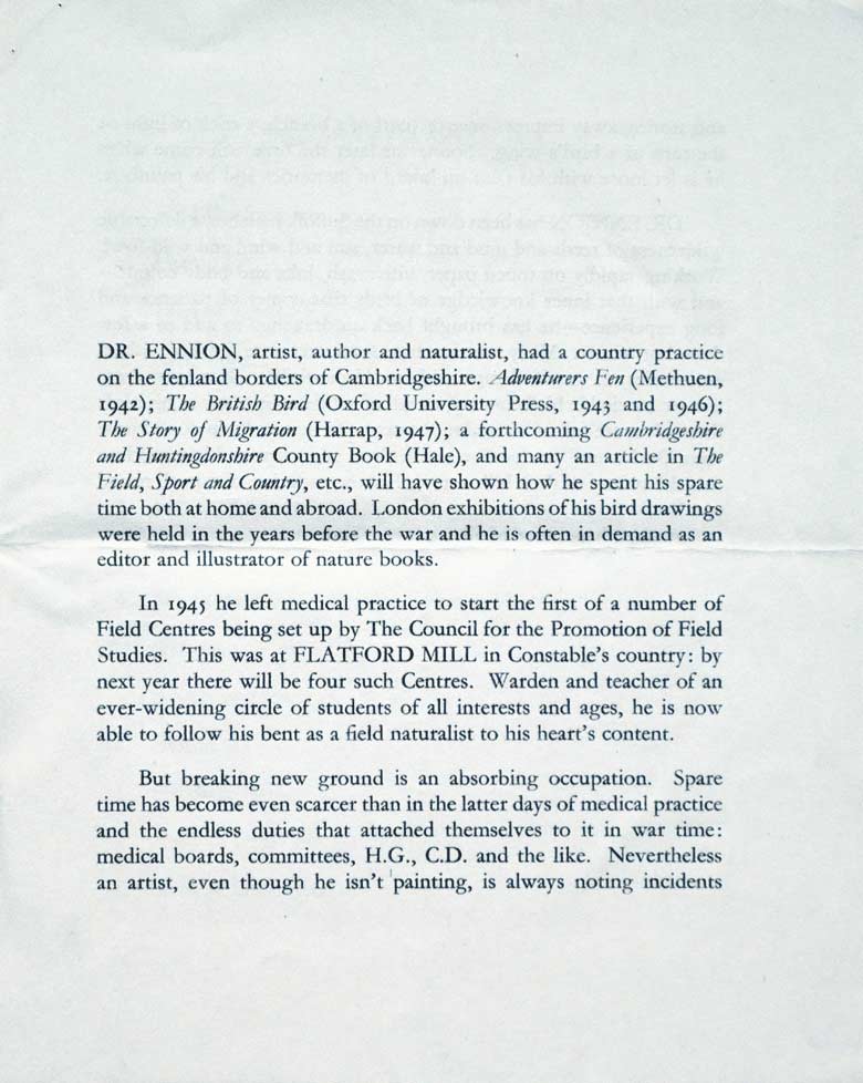 Eric Ennion Exhibition