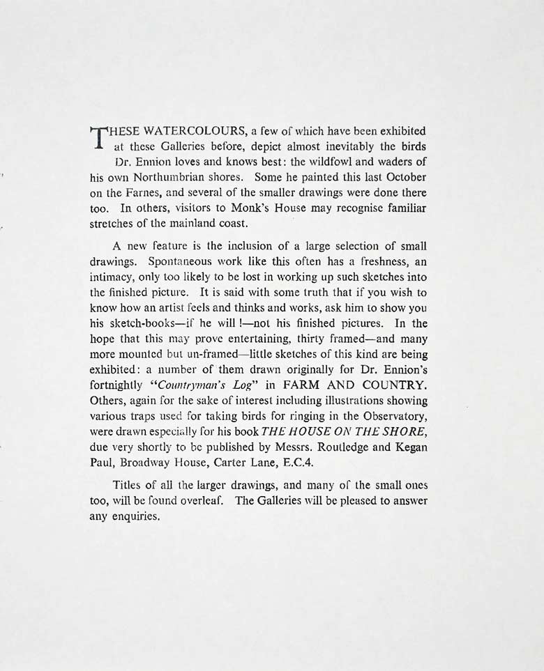 Eric Ennion Exhibition